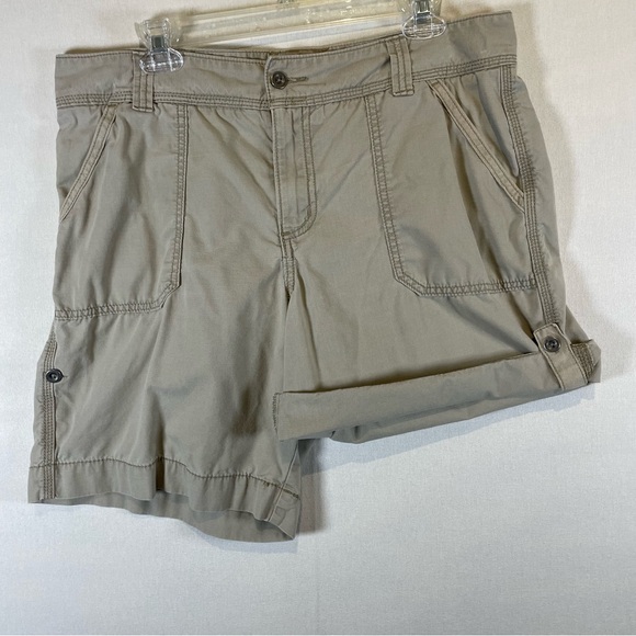 Carhartt Women’s Cargo Shorts Tan Khaki Relaxed Fit Size 14 Cotton - Picture 6 of 12
